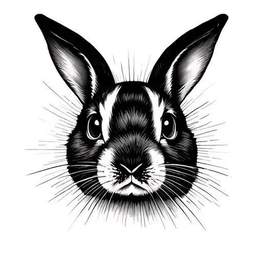 bad bunny cantante tattoo design idea