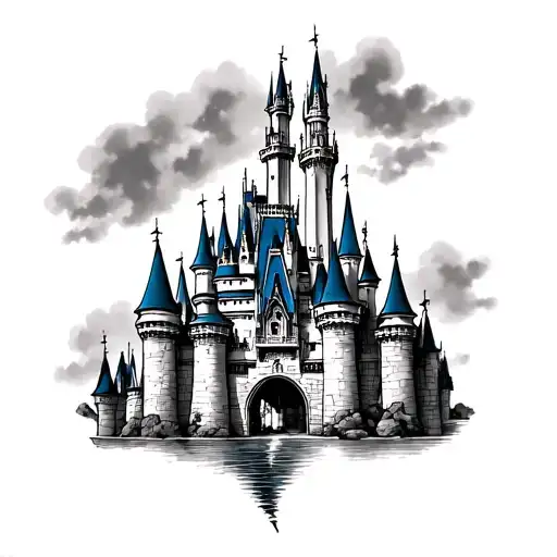 Disney Castle tattoo design idea