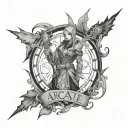 Arcane jayce subtle hints tattoo design idea