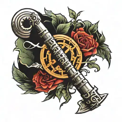 Ogham Letter: Ruis (R) Symbolic Meaning: Rebirth, regeneration, death, magic Ruling Planet: Saturn Ruling Element: Water tattoo design idea