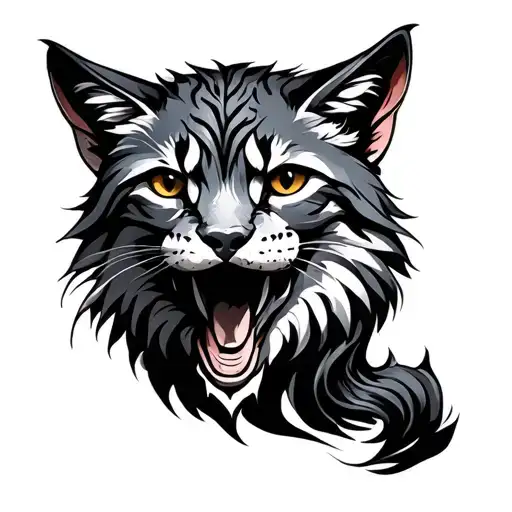 Feral tattoo design idea