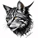 Feral tattoo design idea