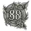 801 area code tattoo design idea