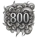 801 area code tattoo design idea