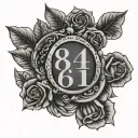 801 area code tattoo design idea