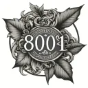 801 area code tattoo design idea