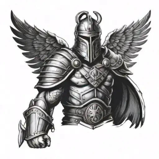 Germanic Warrior tattoo design idea