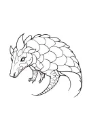 Pangolin tattoo design idea
