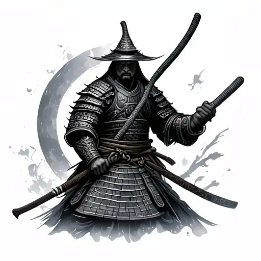 samurai warrior tattoo design idea