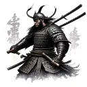 samurai warrior tattoo design idea