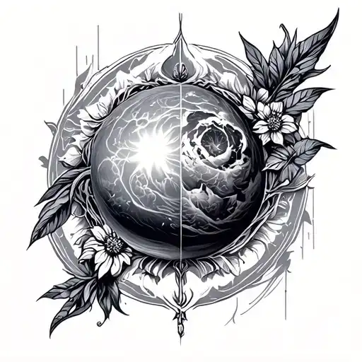Universum tattoo design idea