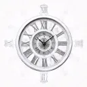 broken Roman numeral clock tattoo design idea