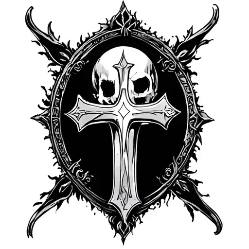 Rip Cross tattoo design idea