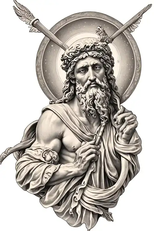 saint Christopher tattoo design idea