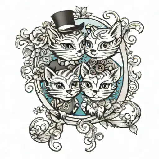 A matching tattoo to celebrate 10 years together since 20/10/2014 and two children Louie and Bertie  tattoo design idea