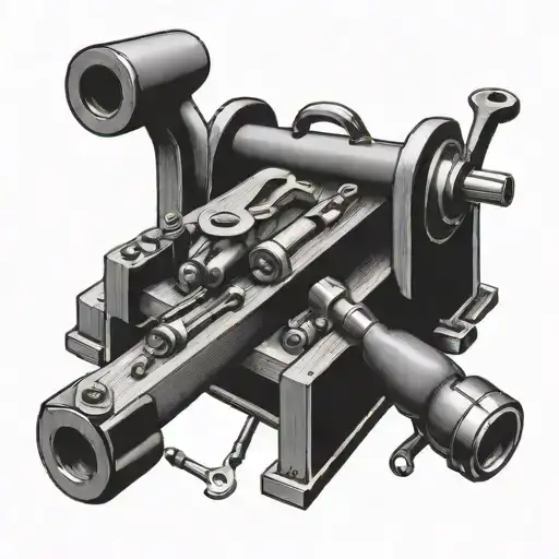 woodworking hand tools arranged tattoo design idea