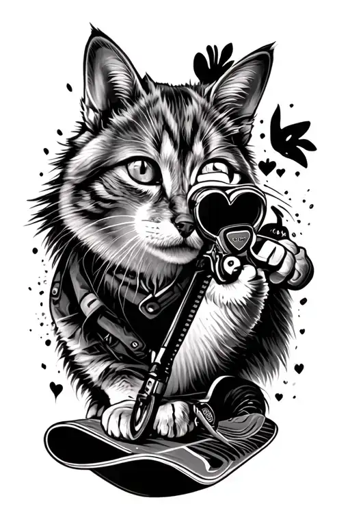 heart, bmx, snowboarding, finger print, dog, cat, gaming tattoo design idea
