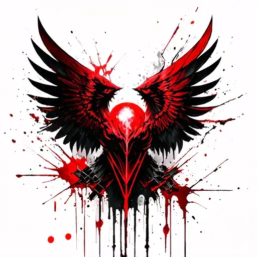 blood angels Warhammer 40k universe tattoo design idea