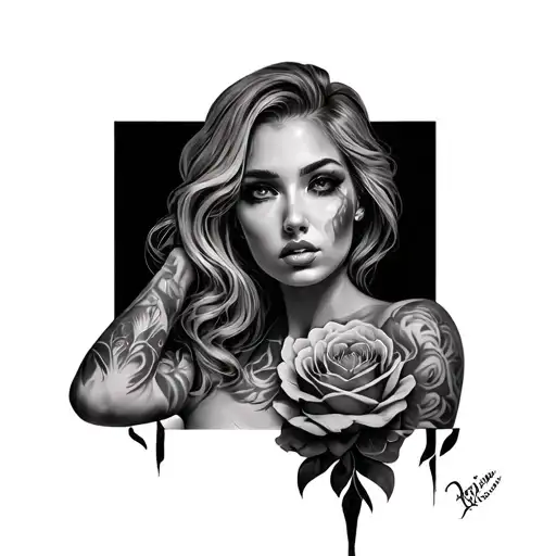 Femdom tattoo design idea