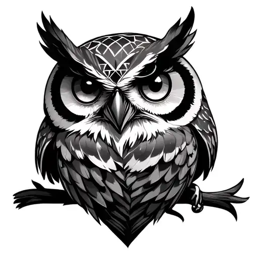 Deftones Diamond Eyes owl tattoo design idea