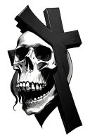 You will get out what you put in. Your outcomes will be determined by your inputs. (Galatians 6:6-8)skull, haze, cross tattoo design idea