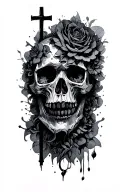 You will get out what you put in. Your outcomes will be determined by your inputs. (Galatians 6:6-8)skull, haze, cross tattoo design idea