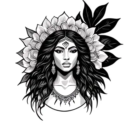Yemaya Orisha UPPER ARM tattoo design idea