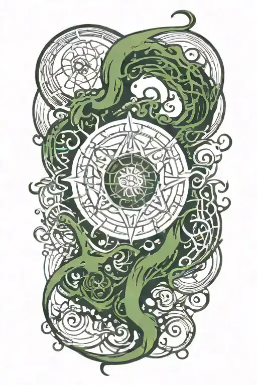 eldritch horror tattoo design idea