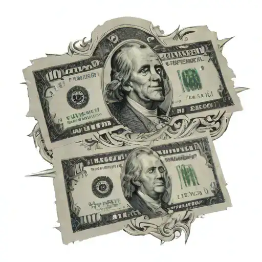 dollar 100 dollar bill tattoo design idea