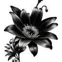 Daisy And Lily Of The Valley tattoo design idea