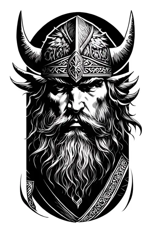 Nordic Viking + tattoo design idea