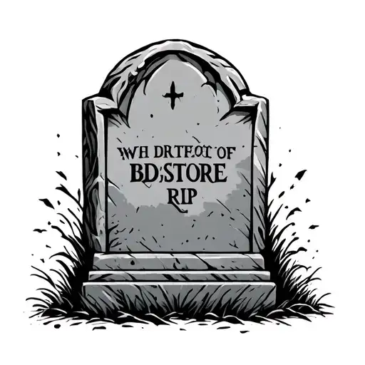 tombstones brother rip tattoo design idea