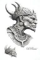 make a tattoo something educational called "El Profe" ,3d,tribal, arm tattoo design idea