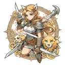 : Zelda, gladiator, final fantasy 7, Raphtalia, assassin’s creed tattoo design idea