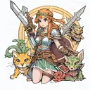 : Zelda, gladiator, final fantasy 7, Raphtalia, assassin’s creed tattoo design idea
