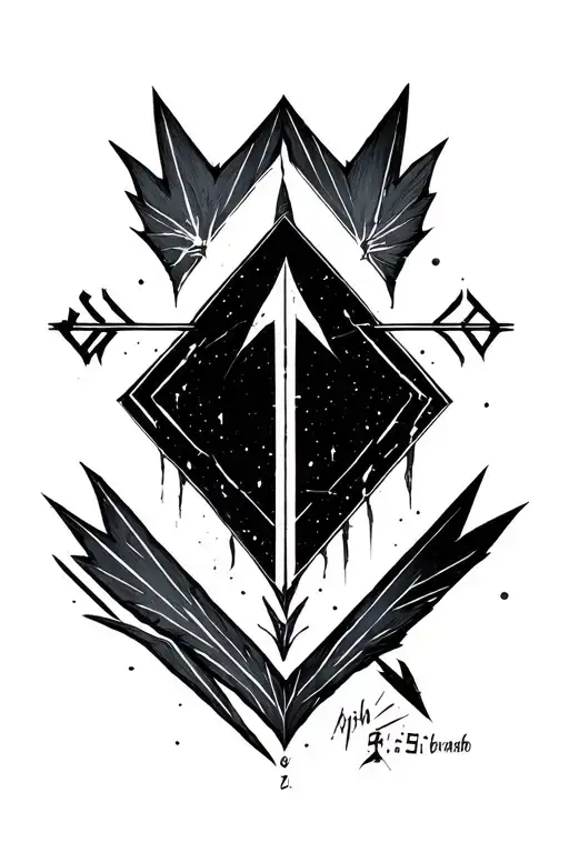 arrow with fine lines, a Roman numeral date and make it somewhat futuristic not a normal arrow on the forearm tattoo design idea