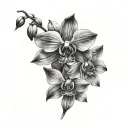 ORCHID tattoo design idea