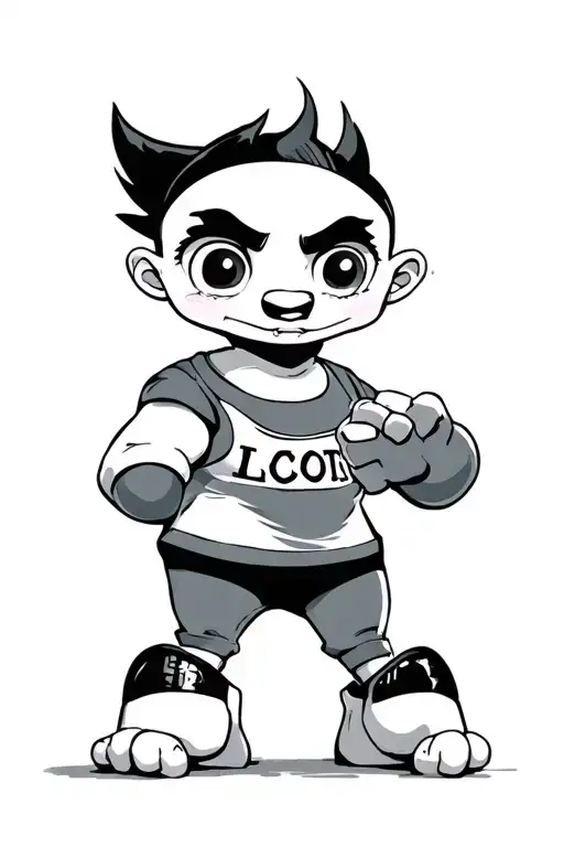 90's cartoons tattoo design idea