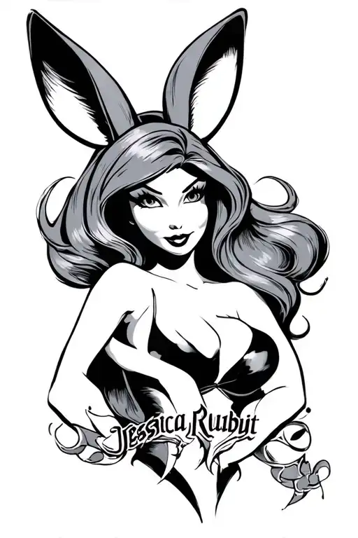 jessica rabbit tattoo design idea