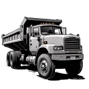 dump truck driver tattoo design idea