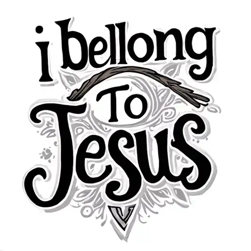 "i belong to Jesus " I Belong To Jesus tattoo design idea