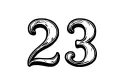 "23" tattoo design idea