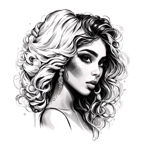 be your own unique beautiful self dope black girl tattoo design idea