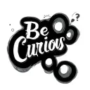"Be curious" Question Mark tattoo design idea