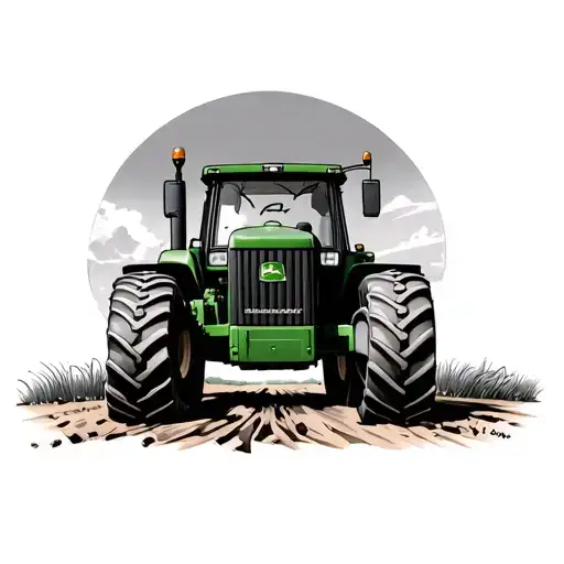 john deere tractor tattoo design idea