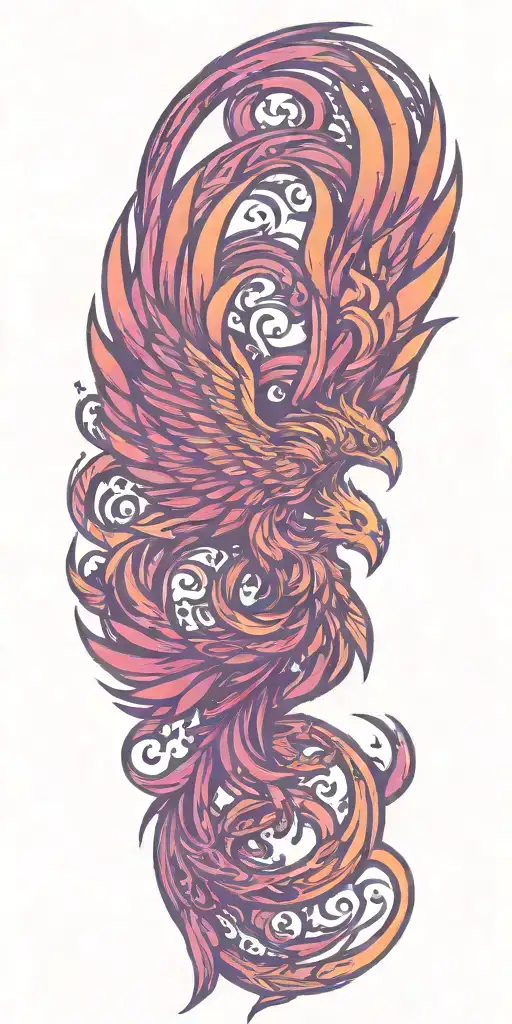 sigma male symbol pheonix rising Phoenix from fire tattoo design idea