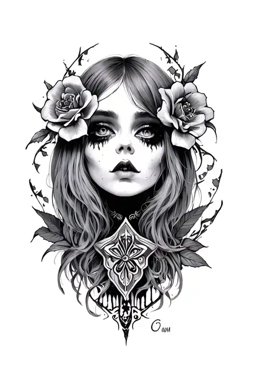 Goth tattoo design idea