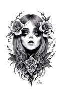 Goth tattoo design idea