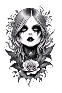 Goth tattoo design idea