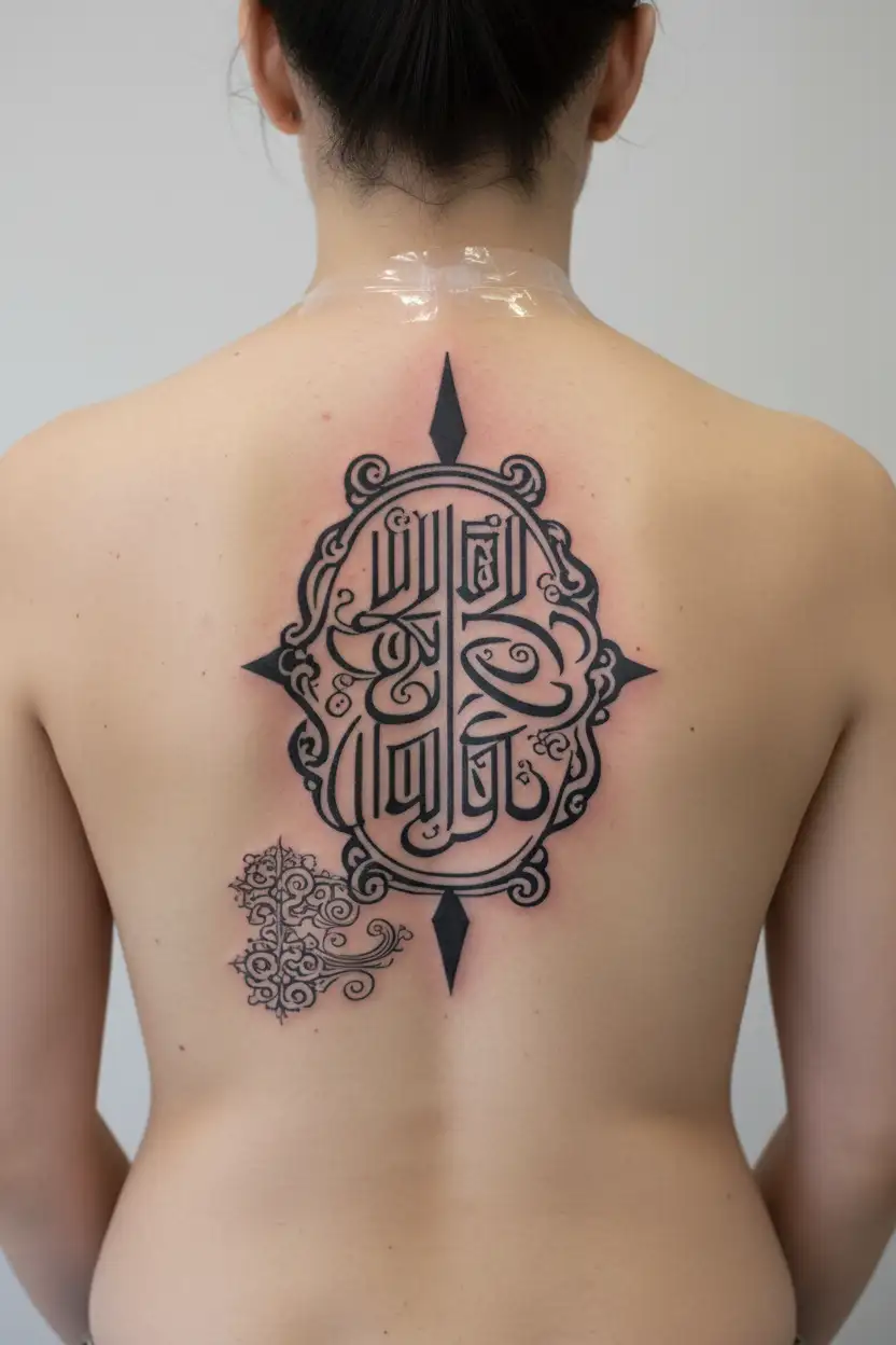Turn off your fillings! this sentence in Persian old art(simbol) tattoo design idea